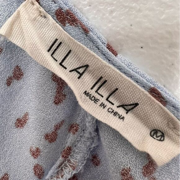 ILLA ILLA LIGHT BLUE TIE FRONT CROP TOP - Picture 3 of 8